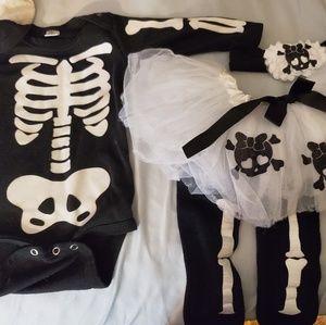 Skeleton Halloween tutu costume